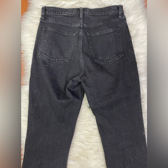 Abercrombie & Fitch The Ankle Straight Ultra High Rise Denim Jeans Black Sz 29/8 - Picture 6 of 8